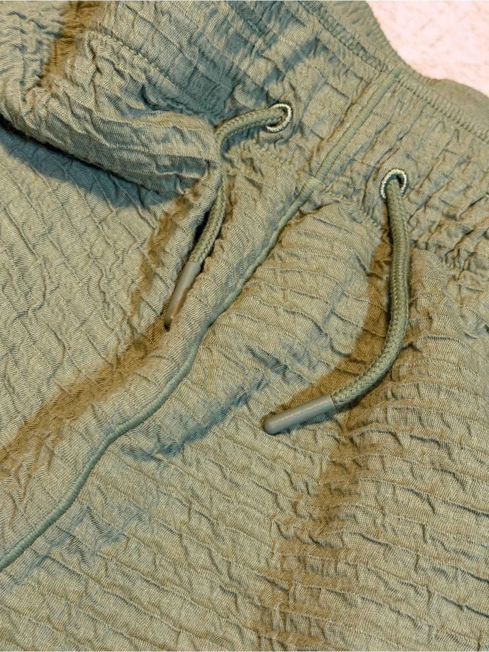 Nike Olive Green Quilted Joggers with Swoosh - Picture 4 of 9